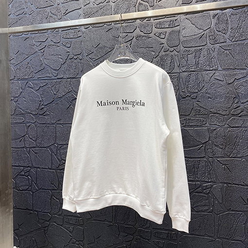 マルタンマルジェラ スウェットTシャツ Maison Margielaロゴプリント コピー スウェット長袖 Tシャツ