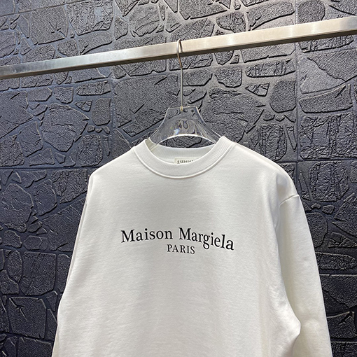 マルタンマルジェラ スウェットTシャツ Maison Margielaロゴプリント コピー スウェット長袖 Tシャツ
