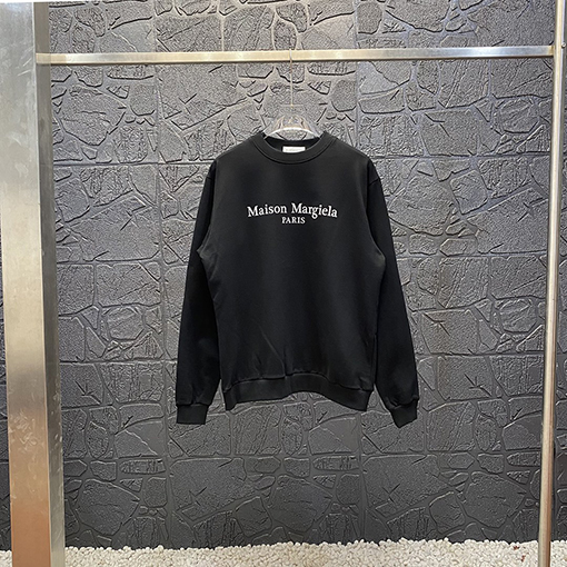 マルタンマルジェラ スウェットTシャツ Maison Margielaロゴプリント コピー スウェット長袖 Tシャツ