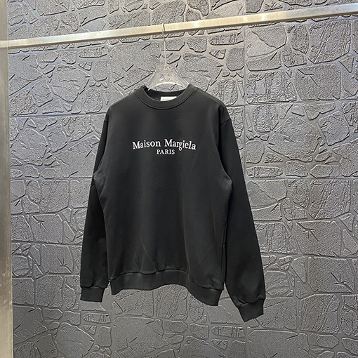 マルタンマルジェラ スウェットTシャツ Maison Margielaロゴプリント コピー スウェット長袖 Tシャツ