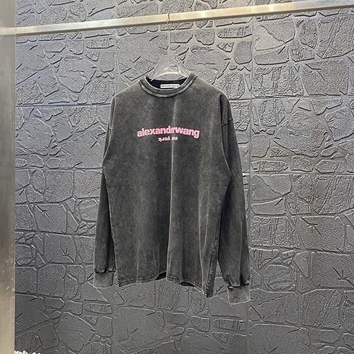 アレキサンダーワン 長袖 Tシャツ Alexander Wang ヴィンテージウォッシュ ロングスリーブTシャツ