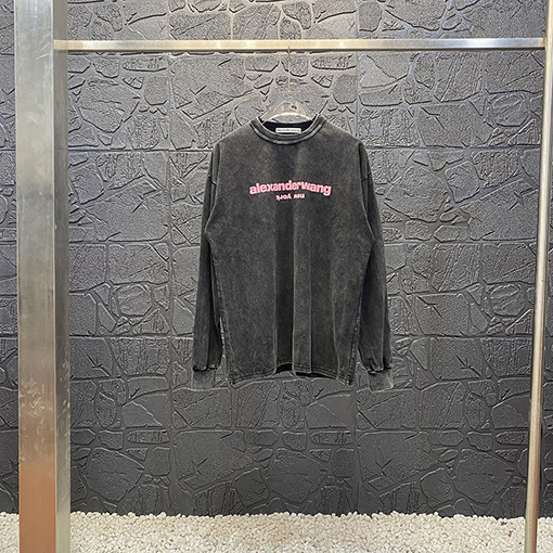 アレキサンダーワン 長袖 Tシャツ Alexander Wang ヴィンテージウォッシュ ロングスリーブTシャツ