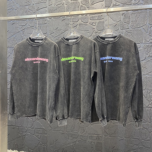 アレキサンダーワン 長袖 Tシャツ Alexander Wang ヴィンテージウォッシュ ロングスリーブTシャツ