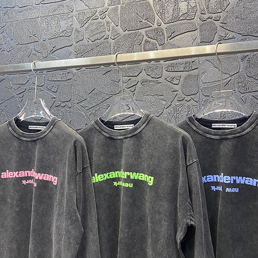 アレキサンダーワン 長袖 Tシャツ Alexander Wang ヴィンテージウォッシュ ロングスリーブTシャツ