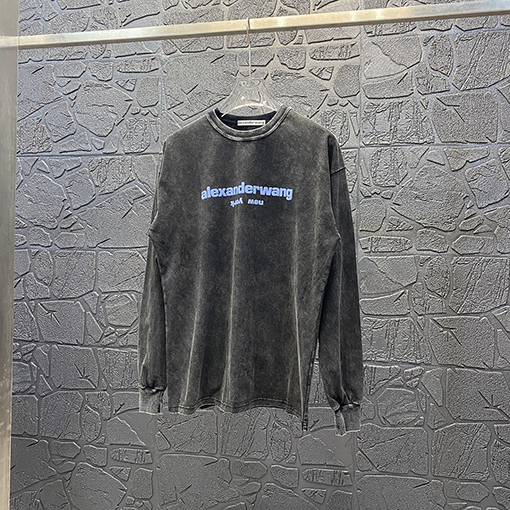 アレキサンダーワン 長袖 Tシャツ Alexander Wang ヴィンテージウォッシュ ロングスリーブTシャツ
