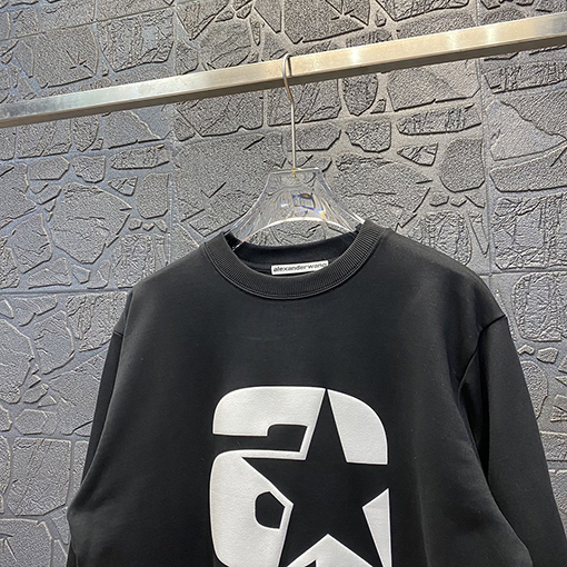 アレキサンダーワン  スウェットTシャツスーパーコピー  Alexander Wang シンプルスローガン プリントコットンパーカー