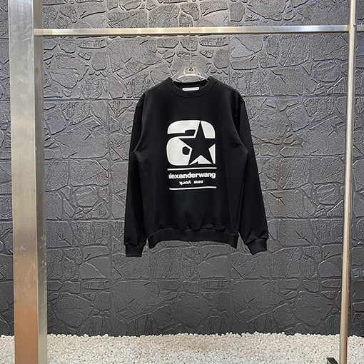 アレキサンダーワン  スウェットTシャツスーパーコピー  Alexander Wang シンプルスローガン プリントコットンパーカー