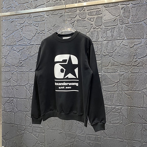 アレキサンダーワン  スウェットTシャツスーパーコピー  Alexander Wang シンプルスローガン プリントコットンパーカー