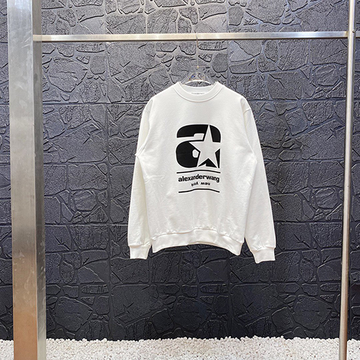 アレキサンダーワン  スウェットTシャツスーパーコピー  Alexander Wang シンプルスローガン プリントコットンパーカー