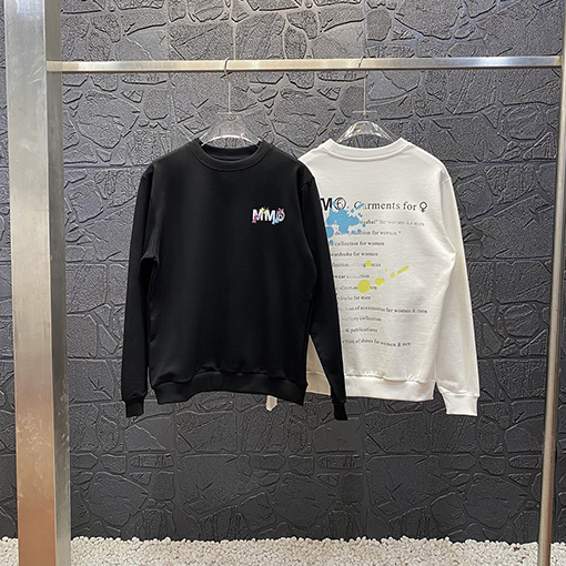 マルタンマルジェラ スウェットTシャツ Maison Margiela コピー ペインテッドプランクトン プランクウェア