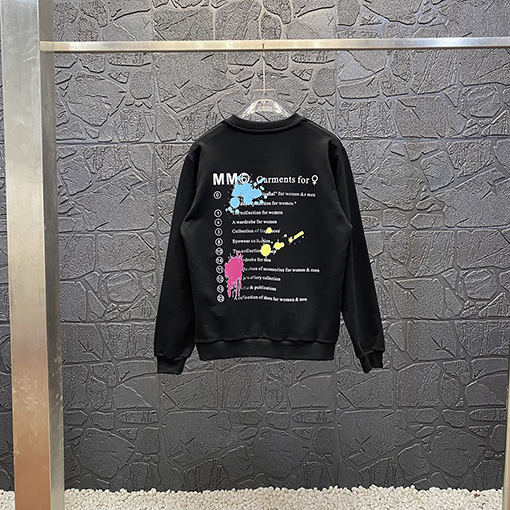 マルタンマルジェラ スウェットTシャツ Maison Margiela コピー ペインテッドプランクトン プランクウェア