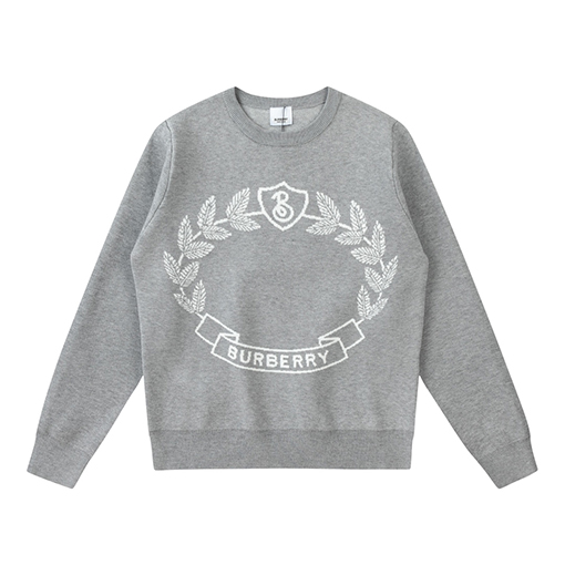バーバリー セータースーパーコピー BURBERRYクラシックな麦刺繍のラウンドネックセーター