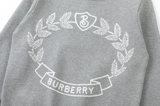 バーバリー セータースーパーコピー BURBERRYクラシックな麦刺繍のラウンドネックセーター