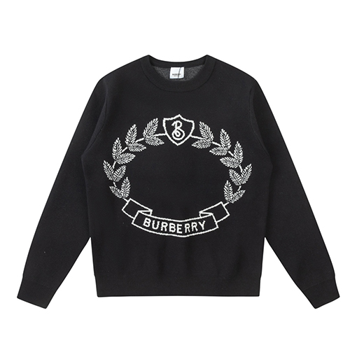 バーバリー セータースーパーコピー BURBERRYクラシックな麦刺繍のラウンドネックセーター