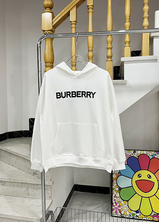 バーバリー パーカー スーパーコピーBURBERRYロゴプリント 2色