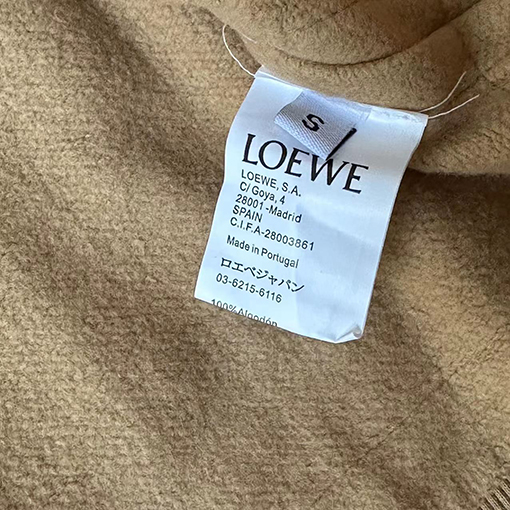 ロエベ パーカー  LOEWE コピー 刺繍入りリボン付きフード付きスウェットシャツ