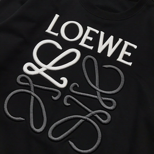 ロエベスウェットTシャツ  エンブロイダリー入りスウェットシャツ