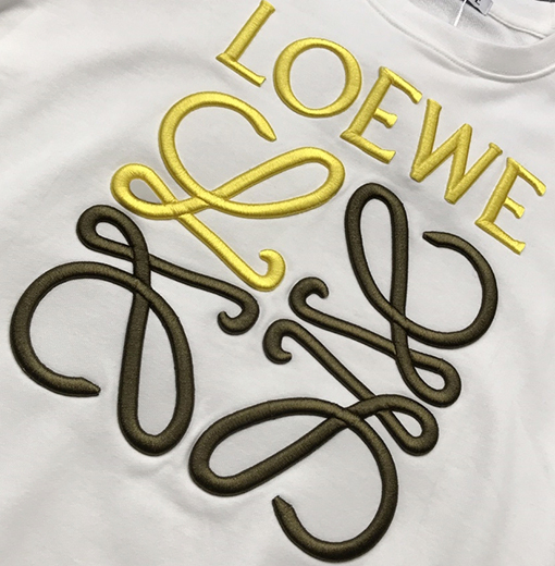 ロエベスウェットTシャツ  エンブロイダリー入りスウェットシャツ