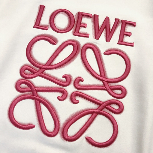 ロエベスウェットTシャツ LOEWE スーパーコピー 刺繍入りラウンドネックスウェット