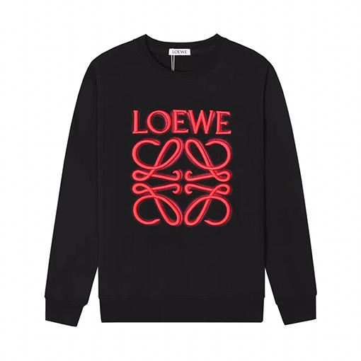 ロエベスウェットTシャツ LOEWE スーパーコピー 刺繍入りラウンドネックスウェット