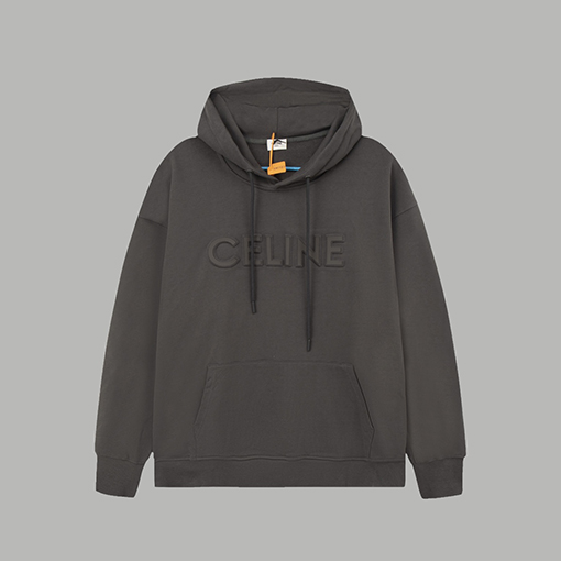 セリーヌ パーカー CELINEスーパーコピー 凹凸レタリングのエンボパーカー