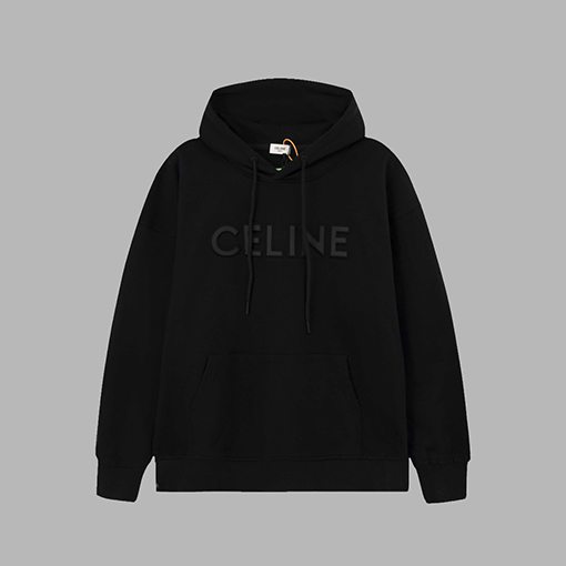 セリーヌ パーカー CELINEスーパーコピー 凹凸レタリングのエンボパーカー