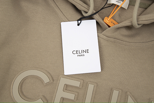 セリーヌ パーカー CELINEスーパーコピー 凹凸レタリングのエンボパーカー