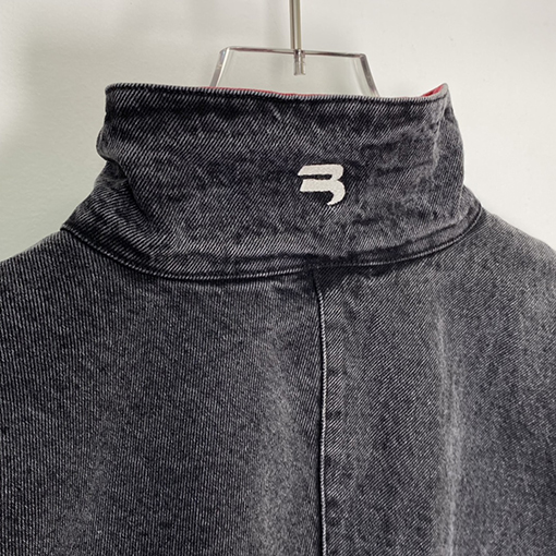 バレンシアガ ジャケット スーパーコピー BALENCIAGA カラーブロック立ち襟デニムジャケット - スタイルと快適さの融合