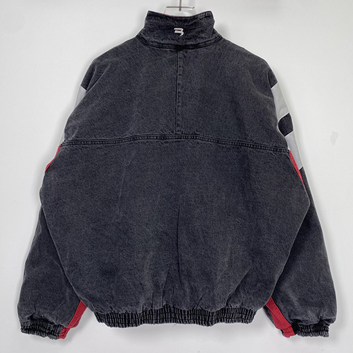 バレンシアガ ジャケット スーパーコピー BALENCIAGA カラーブロック立ち襟デニムジャケット - スタイルと快適さの融合
