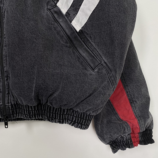 バレンシアガ ジャケット スーパーコピー BALENCIAGA カラーブロック立ち襟デニムジャケット - スタイルと快適さの融合