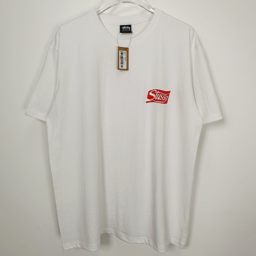 ステューシー半袖Tシャツ スーパーコピー STUSSY 炭酸飲料缶のアルファベットロゴプリントTシャツ STUSSY 23FW SODA CAN TEE