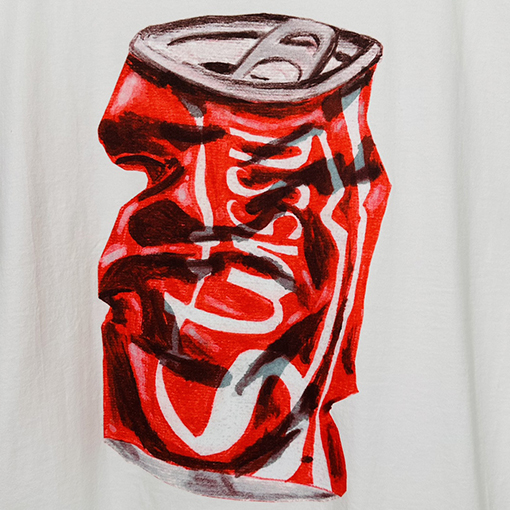 ステューシー半袖Tシャツ スーパーコピー STUSSY 炭酸飲料缶のアルファベットロゴプリントTシャツ STUSSY 23FW SODA CAN TEE