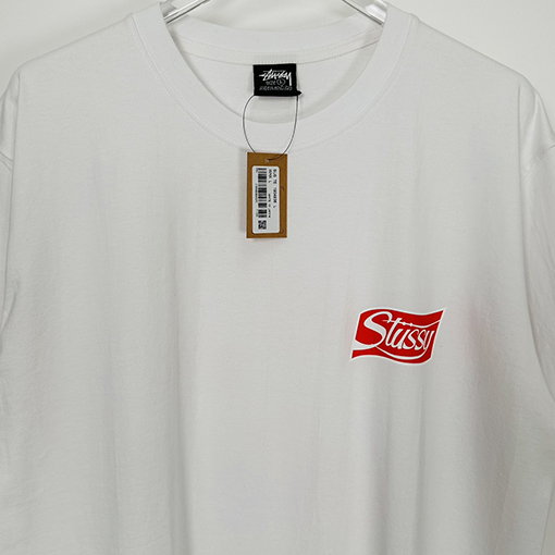 ステューシー半袖Tシャツ スーパーコピー STUSSY 炭酸飲料缶のアルファベットロゴプリントTシャツ STUSSY 23FW SODA CAN TEE