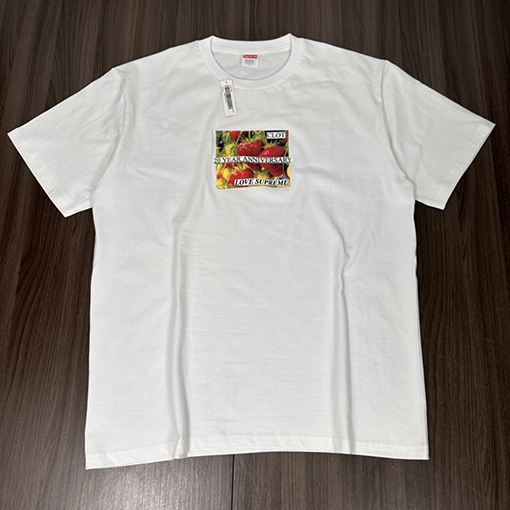 シュプリーム 半袖Tシャツ スーパーコピー SUPREMEいちごTシャツ 20周年記念限定版