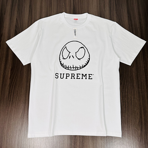 シュプリーム 半袖Tシャツ SUPREME スーパーコピー スカルスマイルフェイスプリントTシャツ