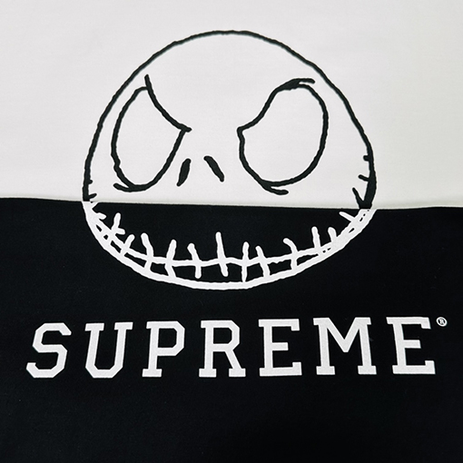 シュプリーム 半袖Tシャツ SUPREME スーパーコピー スカルスマイルフェイスプリントTシャツ