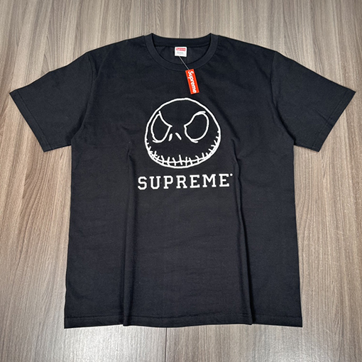 シュプリーム 半袖Tシャツ SUPREME スーパーコピー スカルスマイルフェイスプリントTシャツ