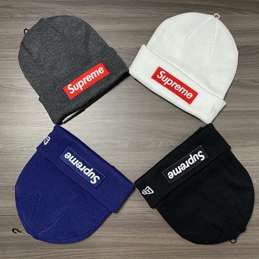 シュプリーム  ニット 帽子  スーパーコピー Supreme x New Era® 21FW Box Logo Beanie