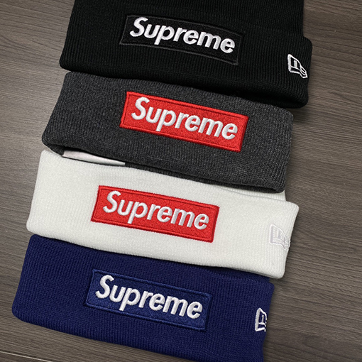 シュプリーム  ニット 帽子  スーパーコピー Supreme x New Era® 21FW Box Logo Beanie