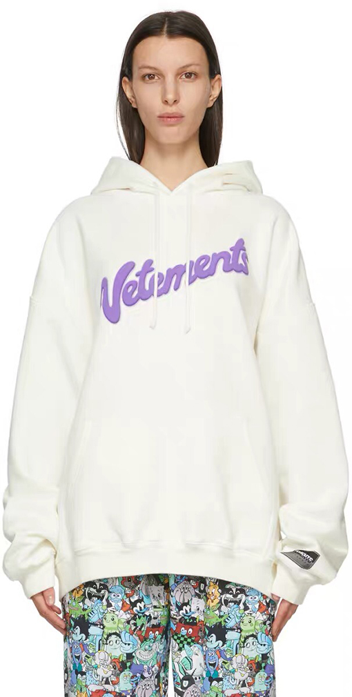 ヴェトモン パーカースーパーコピー VETEMENTS ビッグロゴ入りルーズパーカー