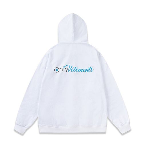 ヴェトモン パーカーコピー ONLY Vetements プリント入り秋冬ルーズフィット裏起毛パーカー