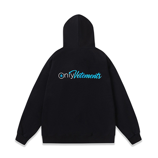 ヴェトモン パーカーコピー ONLY Vetements プリント入り秋冬ルーズフィット裏起毛パーカー