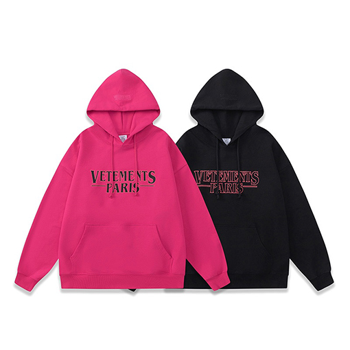 ヴェトモン パーカーコピー VETEMENTS PARIS 限定裏起毛 ルーズフィット プリント フーディー