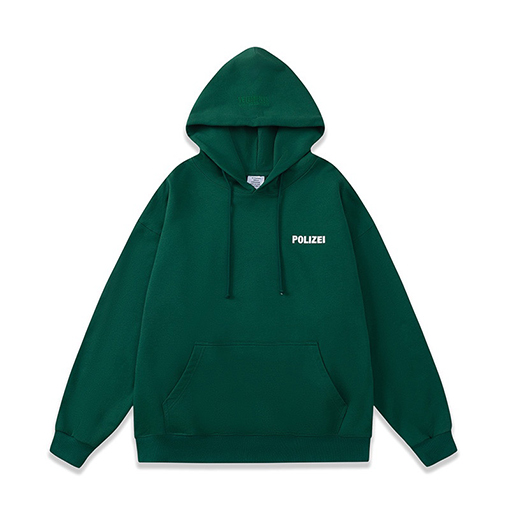 ヴェトモン パーカースーパーコピー VETEMENTS POLIZEI プリント入り 裏起毛 フードつき スウェットシャツ