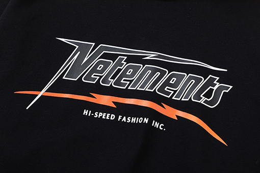 ヴェトモン パーカーVETEMENTS スーパーコピー fashion inc. プリント入り 裏起毛