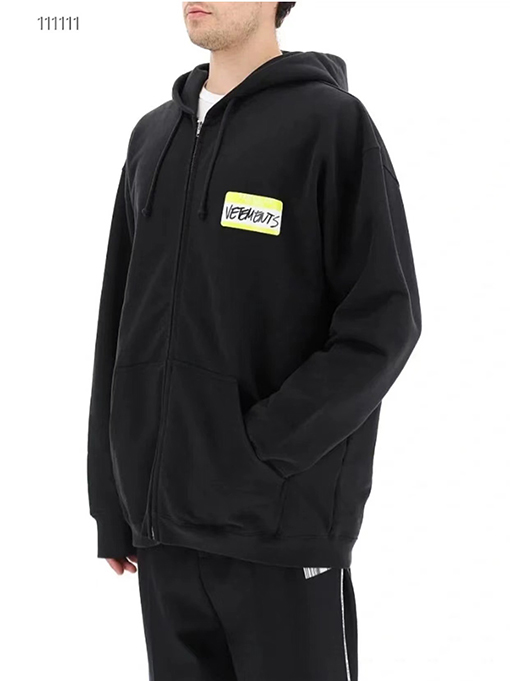 ヴェトモン ジャケットスーパーコピー イエローノートVETEMENTS 入り フリース裏地付き パーカーコート