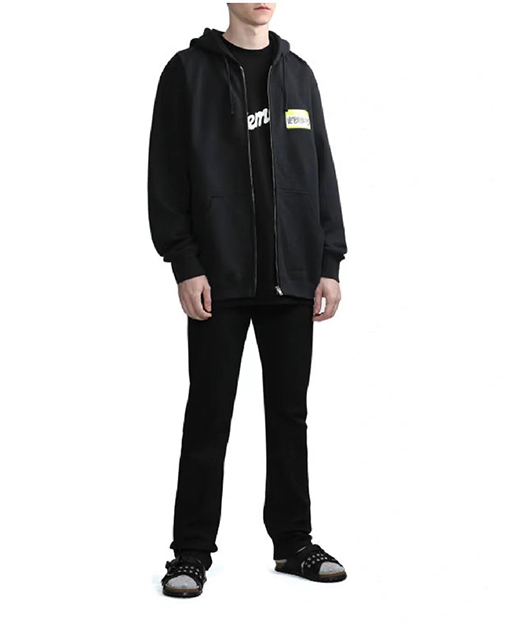ヴェトモン ジャケットスーパーコピー イエローノートVETEMENTS 入り フリース裏地付き パーカーコート