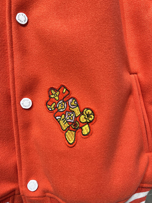 ルイヴィトン ジャケット スーパーコピー Louis Vuitton グラフィティ 刺繍ジャケット