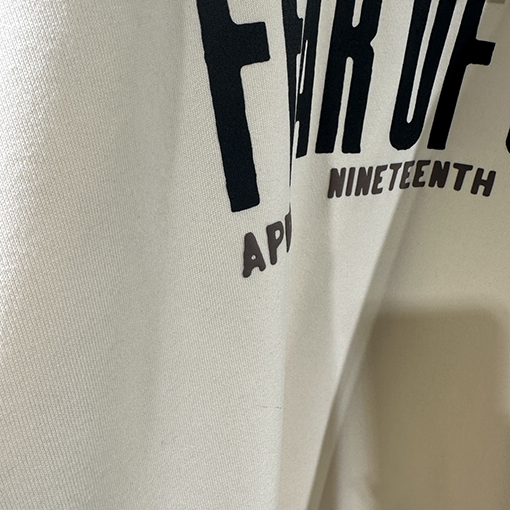 フィアオブゴッド x アルアルアル123 コラボ コラボ ゆったりシルエット エンジェルモチーフ ラウンドネック スウェット