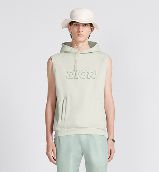 ディオール フード ベストスーパーコピー DIOR コットン スリーブレスコットンウール混紡のフード ベスト